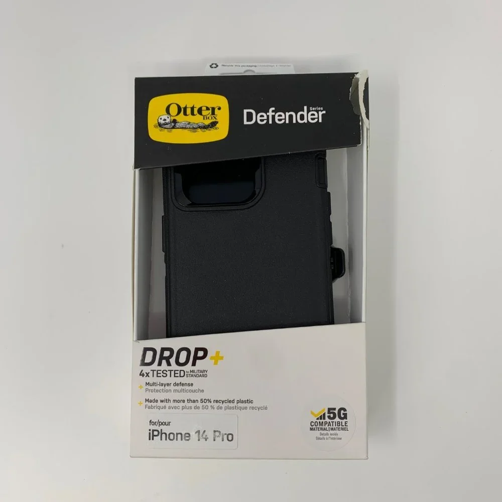 OtterBox Defender for iPhone 14 PRO Screenless Series Case & Belt Clip Holster